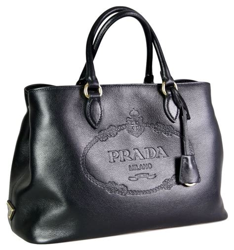 prada large taupe leather tote|Prada leather tote bag black.